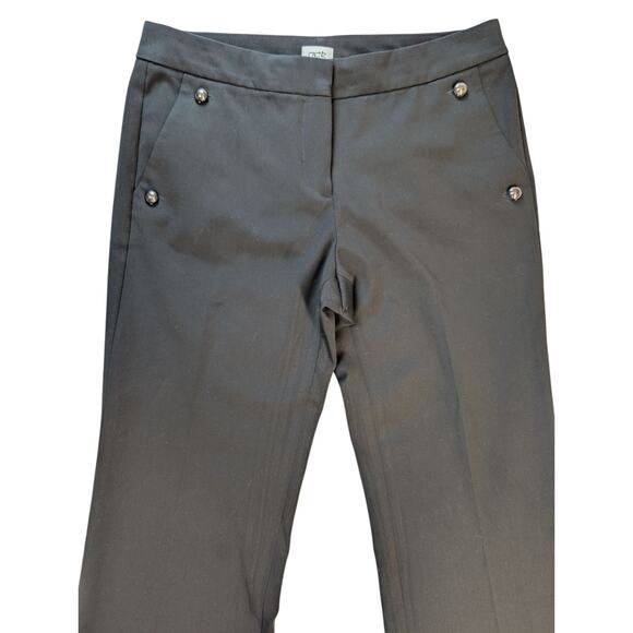 Cache Pants Size 4 Black Women’s Flair Leg Studded Business 31X33 Classy - Picture 5 of 8